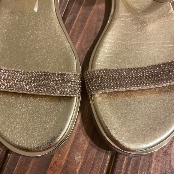 Gold Bebe sandals | size 7 / 7 1/2 | - Picture 3 of 8